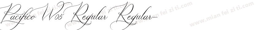 PacificoW05 Regular Regular字体转换